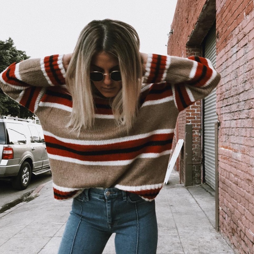 Urban Outfitters striped chunky sweater